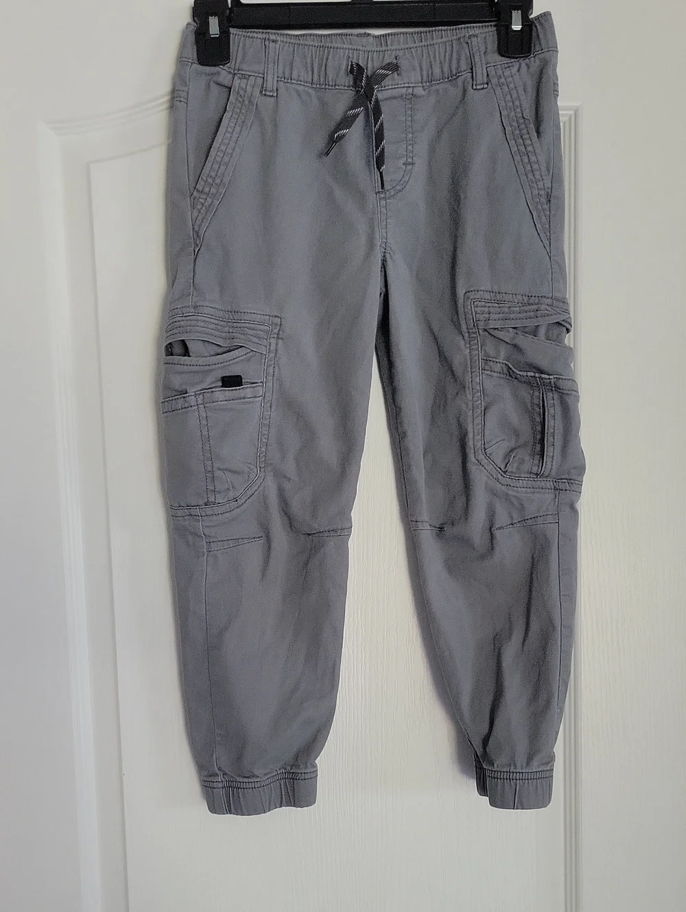 Wrangler Light Gray Cargo Joggers for Kids